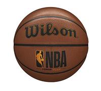 Wilson Ballon de Basketball intérieur/extérieur - Série NBA Forge Plus - Marron - Taille 5 - 69,9 cm