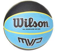 WILSON,Ballon de Basketball, MVP Basketball, Orange, Taille : 3, Caoutchouc, intérieur et extérieur, WTB9017XB03
