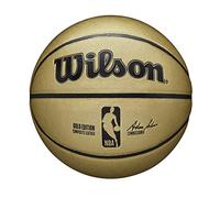 Wilson Ballon de Basketball NBA Gold Edition - Doré/Noir, Taille 7-74,9 cm