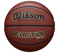 Wilson Ballon de basketball Reaction Pro Taille 6 Orange Similicuir Intérieur et extérieur