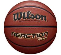 Wilson Ballon de basketball Reaction Pro Orange Taille 5 Similicuir Intérieur/Extérieur WTB10139XB05