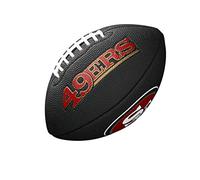 Wilson Ballon de football américain Mini NFL Team Soft Touch pour joueurs amateurs Noir