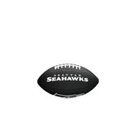 WILSON, Ballon de Football américain, Mini NFL Team Soft Touch, Seattle Seahawks, pour Les Joueurs Amateurs, Noir, WTF1533BLXBSE