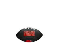 Wilson NFL Team Soft Touch Ball Unisex-Youth, Black, Mini Size