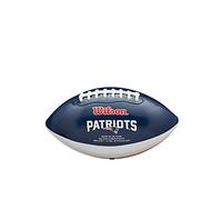 Wilson Ballon de Football Américain, NFL CITY PRIDE, New England Patriots, Cuir Mélangé, Pour Joueurs de Loisirs, Bleu/Gris, WTF1523XBNE