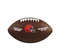 Wilson Ballon de football américain Cleveland Browns, Logo NFL, Taille officielle, Cuir composite