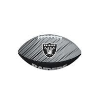 Wilson Ballon de Football Américain NFL Team Tailgate, Caoutchouc, Junior, Argent / Noir