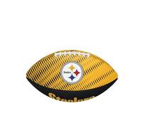 Wilson Ballon de Football Américain NFL Team Tailgate, Caoutchouc, Junior, Noir / Jaune