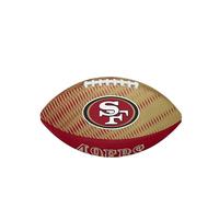 Wilson Ballon de Football Américain NFL Team Tailgate, Caoutchouc, Rouge / Or, Junior