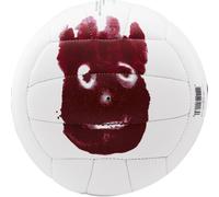 Wilson - Ballon de Volley en cuir synthétique "Cast Away" "Mr Wilson" RD3341 (Mini) (Blanc/Bordeaux)