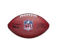 WILSON Ballon Football Américain NFL The Duke, Taille officielle de la NFL, cuir Horween 100%, Brun