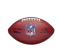 WILSON Ballon Football Américain NFL The Duke, Taille officielle de la NFL, cuir Horween 100%, Brun