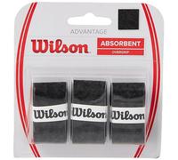 Wilson Advantage Tennis Racquet Over Grip (Pack of 3) Black