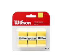 Wilson Bande de maintien Overgrip Pro WRZ4014YE Unisexe Jaune 3 pièces Taille unique