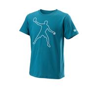 Wilson Bela Tech II T-shirt Garçons-Bleu,Blanc M