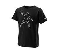 Wilson Bela Tech II T-shirt Garçons-Noir,Blanc M
