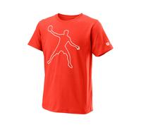 Wilson Bela Tech II T-shirt Garçons-Orange,Blanc L