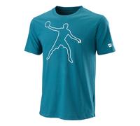 Wilson Bela Tech II T-shirt Hommes-Bleu,Blanc