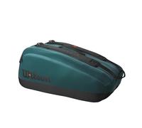 Wilson Blade V9 Super Tour Sac pour Raquette de Tennis Vert/Noir, Vert/Noir, Holds up to 9 Rackets, Sac à Raquettes