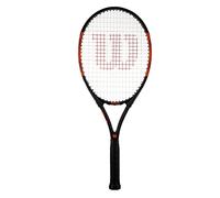 wilson Burn Elite 105 Raquette de tennis pour adultes (disponible en tailles de grip 1 à 4) (grip 1 (10,4 cm), noir, orange, taille unique