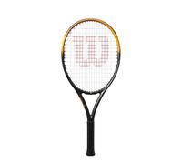 Wilson Burn Spin Jr 25, Raquette de Tennis, Design Léger avec Effets Améliorés, Construction Durable, Finition Vibrante, Couleur : Noir/Orange, Taille : 25