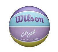 WILSON Caitlin Clark Inspire, Ballon de Basket, Canaux de Précision, Flux d'air Amélioré et Traction Universelle, Chase Ambition, Couleur: Violet, Taille: 6