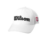 Wilson Casquette, W/S Performance Mesh Cap, Avec maille respirante, Accessoires de golf pour hommes, Blanc