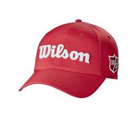 Wilson Casquette, W/S Pro Tour Hat, Matière légère, Accessoires de golf pour hommes, Rouge