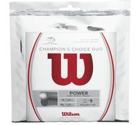 Wilson Corde de tennis Champions Choice Duo Hybrid 12,2 m Argenté 1,30/1,25 mm