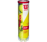 WILSON Balles de Tennis Champ Extra Duty, Boîte de 4, pour tous les Revêtements, Jaune, WRT110000