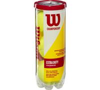 Balles de Tennis Wilson, Champ Extra Duty, Boîte de 3, pour Tous Les Revêtements, Jaune, WRT100101