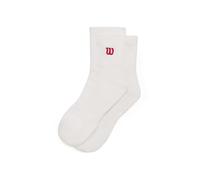 WILSON Chaussettes Quarter Top, Bright White/Infrared, L Mixte