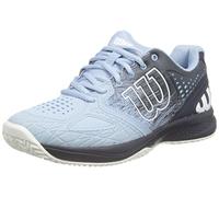 Wilson Chaussures de Tennis Femme, KAOS COMP 2.0 W, Bleu/Gris/Blanc, 36 2/3, pour tout type de courts, pour les joueurs de tout niveau, WRS328110E040