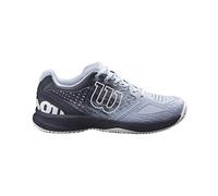 Wilson Chaussures de Tennis Femme, KAOS COMP 2.0 W, Bleu/Gris/Blanc, 42, pour tout type de courts, pour les joueurs de tout niveau, WRS328110E080