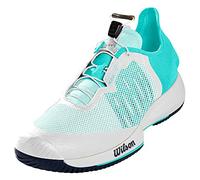 Wilson, Chaussures de Tennis Femme, KAOS RAPIDE W, Blanc/Turquois/Gris, 36 2/3, Pour tous les types de Courts, Tous les types de Joueuses, WRS327500E040