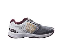 Wilson Chaussures de Tennis homme, KAOS COMP 2.0 CC, Gris / Blanc / Gris, 46, pour terre battue, tous types de joueurs, WRS328080E110