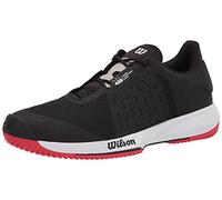 Wilson Chaussures de Tennis pour homme, KAOS SWIFT, Noir/Gris clair/Rouge, 42, Pour tous les types de Revêtements de sol, pour tous les types de Joueurs, WRS327530E080