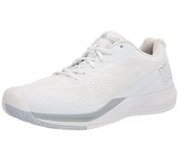 Wilson Chaussures de Tennis pour homme, RUSH PRO 3.5, Blanc/Blanc/Bleu clair, 46, Pour tout type de courts, tous les types de Joueurs, WRS327130E110