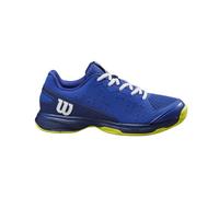 Wilson Rush Pro Tennis Shoe, Bluing/Blue Print/Safety Yellow, 32 2/3 EU