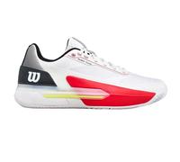 Chaussures Homme Wilson Rush Tour 5 White/Black/Red - TERRE BATTUE