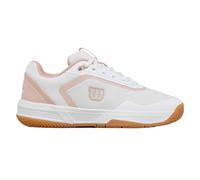 Wilson Chaussures tennis femme Courtglide – Confort aéré, Adhérence fiable – Blanc/Cameo Rose 38