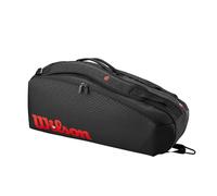Wilson Clash V3 Super Tour Sac pour Raquette de Tennis Noir/Infrarouge Peut contenir jusqu'à 6 Raquettes