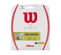 WILSON Cordages de Raquettes/Luxilon, Duo Feel, Rouleau de 12,2 mètres, Cordage Hybride Entre Element Luxilon et NXT, Couleur Bronze/Neutre, Unisexe, WRZ949721