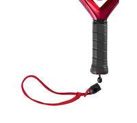 Wilson Cordon de Poignet pour Raquette de Padel, Double Braid Cinch Zipcord, Double Tresse, Interchangeable, Rouge