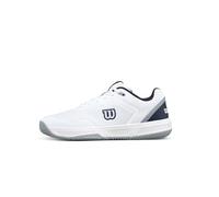 Wilson Courtglide Chaussures de Padel pour Homme, Blanc/Bleu Marine Blazer/Quarry, Pointure 10