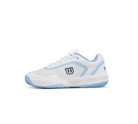 Wilson Femme Courtglide Women's Tennis Shoe Chaussure, White/Airy Blue/Navy Blazer, 36 2/3 EU Étroit