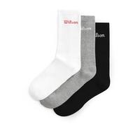 Wilson Crew Logo Socks 3 Units Gris EU 38-42 Homme,Femme