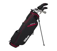 Wilson Demi-Set Profile Hommes STL Ensemble, Rouge/Noir/Argent, Standard