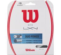 Wilson Cordage de tennis Duo Power (ALU Power 125 & NXT Power 16) 12,2 m argenté 1,25 mm