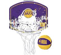 Wilson - Ensemble de paniers de basket-ball miniature RD2545 (Taille unique) (Violet/Jaune/Blanc)
